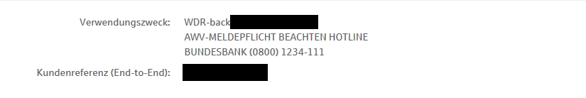 Meldepflicht Beachten Hotline Bundesbank