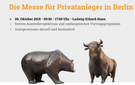 Börsentag Berlin 2018 für Anleger - Treffpunkt und Informationstag Börsentag Berlin 2018 für Anleger - Treffpunkt und Informationstag